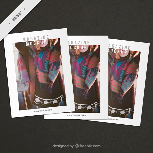 Gratis PSD fashion dekkingstijdschrift mockups