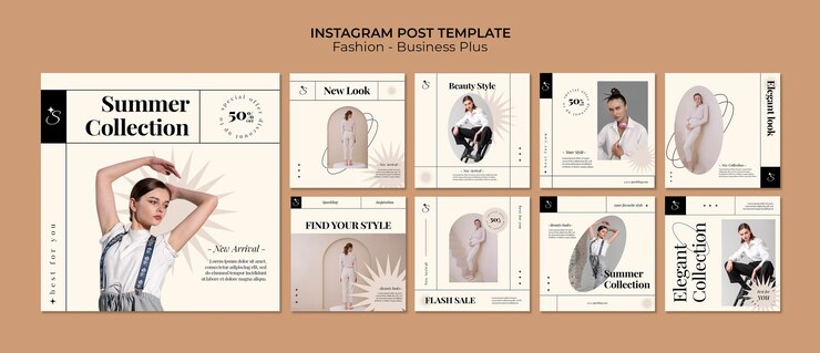 Gratis PSD fashion sale instagram-berichtenverzameling