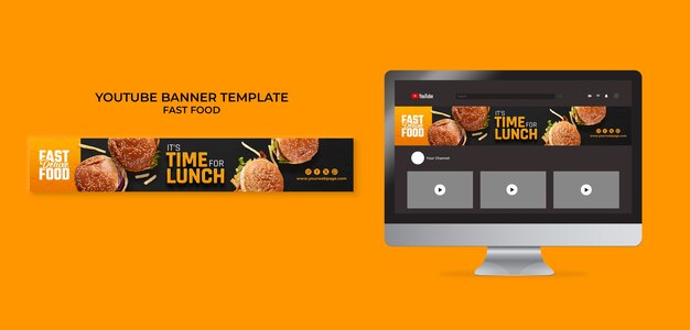 Gratis PSD fastfood sjabloonontwerp