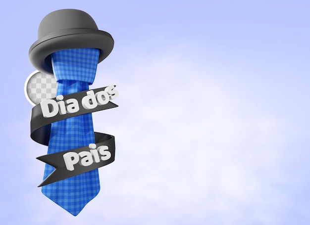 Gratis PSD father39s day dia dos pais 3d illustratie