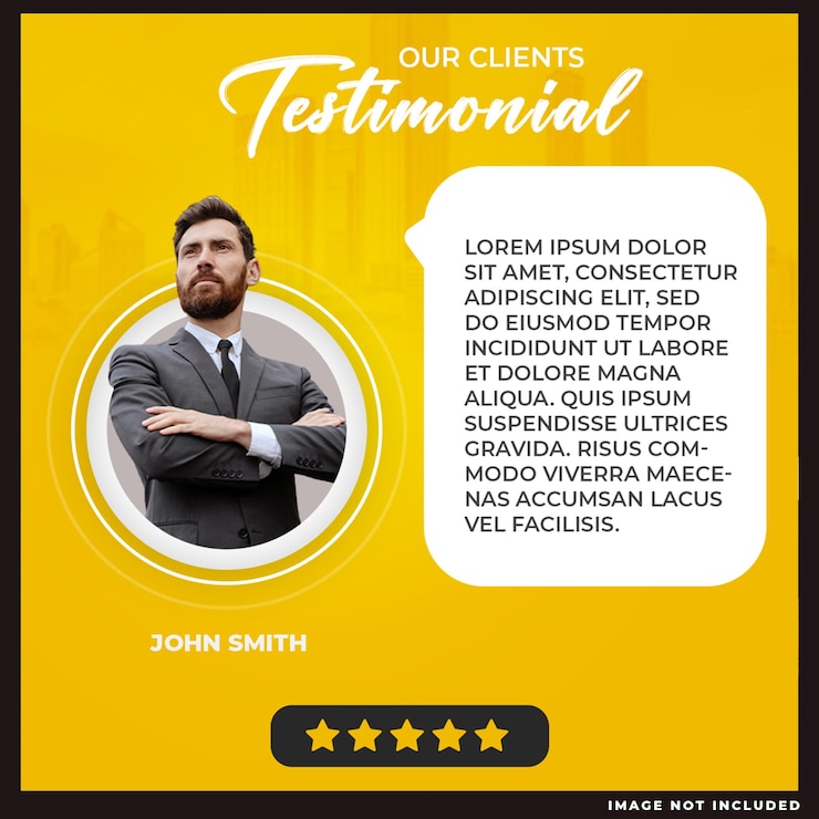 PSD gratuito feedback dei clienti o testimonial web banner per il post sui social media