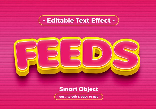 Feeds-tekst-stijl-effect