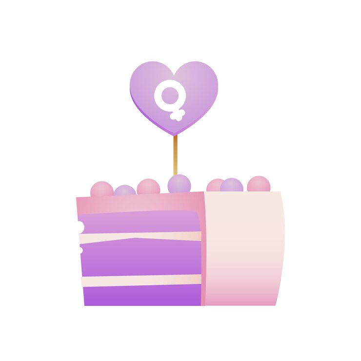 Gratis PSD feesttaart voor een babymeisje