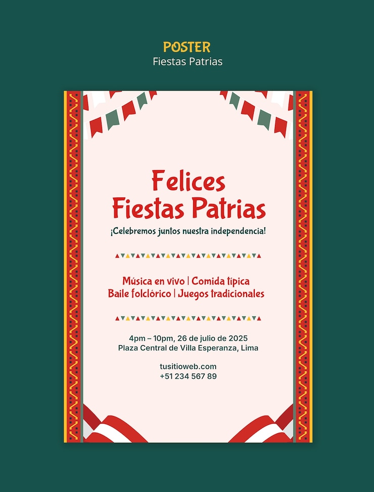 PSD Gratis felices fiestas patrias celebration in lima
