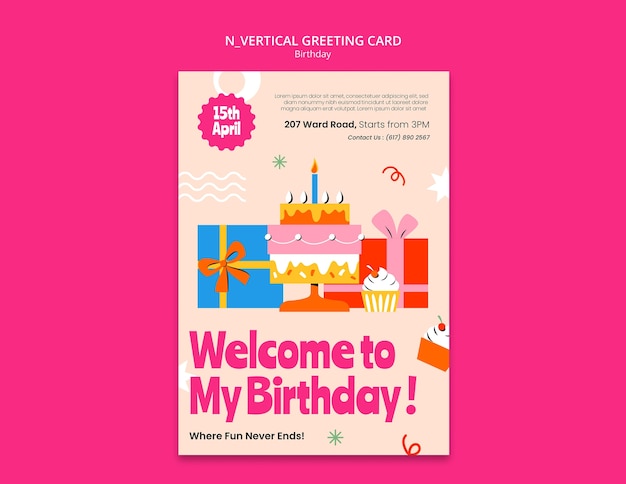 Feliz cumpleaños tarjeta de felicitación