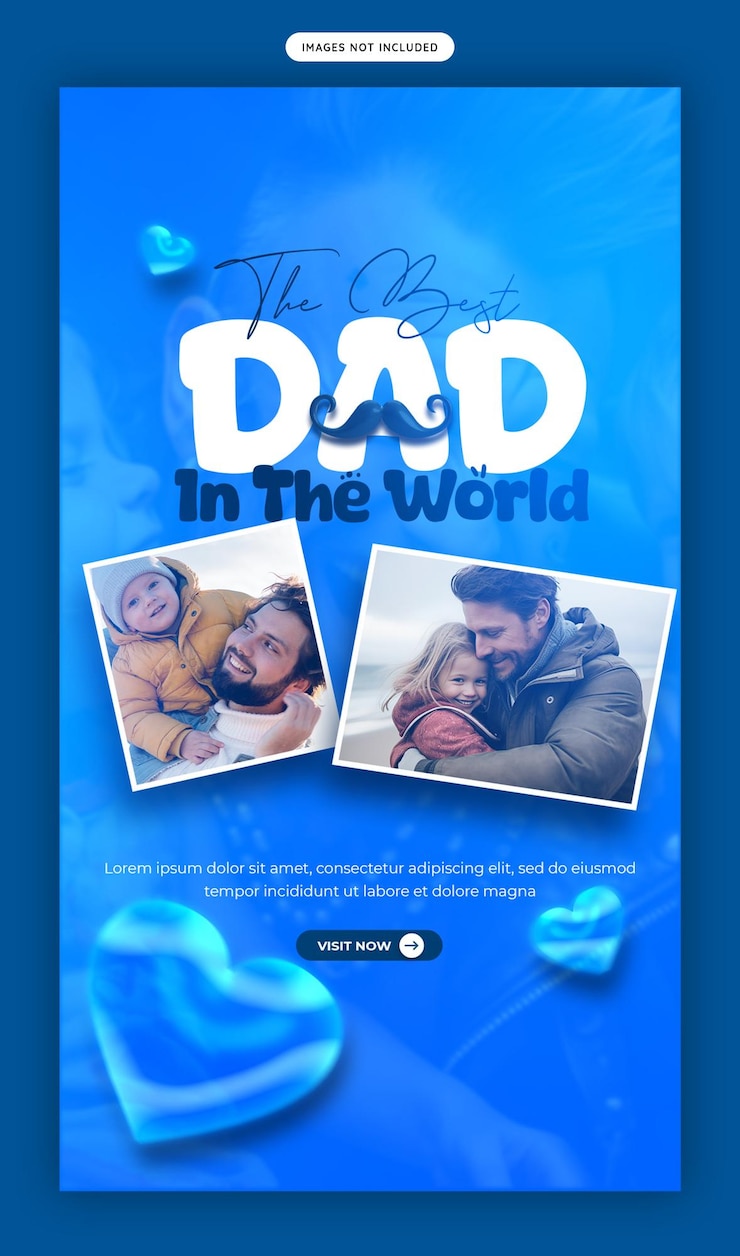 PSD gratuito feliz día del padre en las redes sociales historia de facebook y plantilla de publicación de historia de instagram
