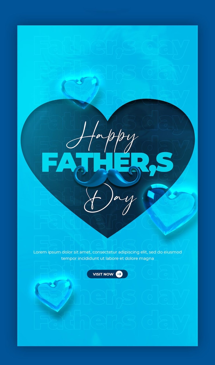 PSD gratuito feliz día del padre en las redes sociales historia de facebook y plantilla de publicación de historia de instagram
