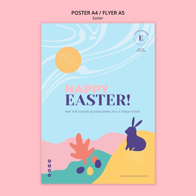 Feliz dia de pascua poster