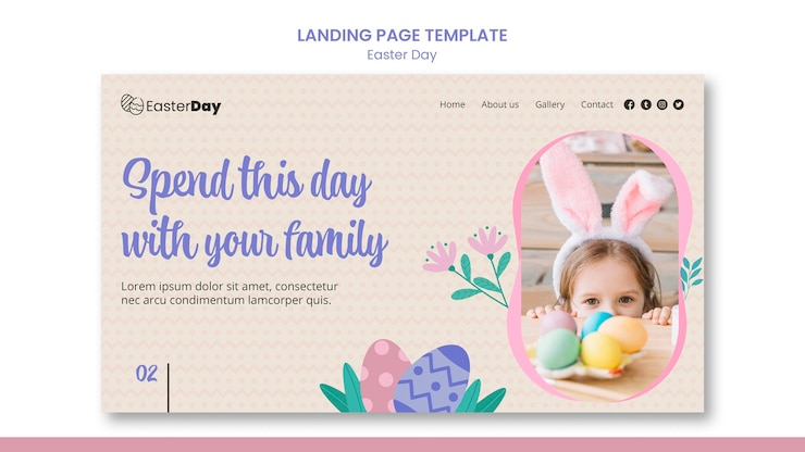 PSD gratuito feliz dia de pascua