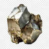 Gratis PSD fes2-pyrite geïsoleerd op transparante achtergrond