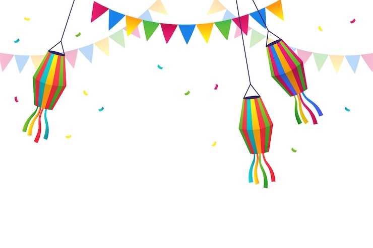 Gratis PSD festa junina decoratie illustratie