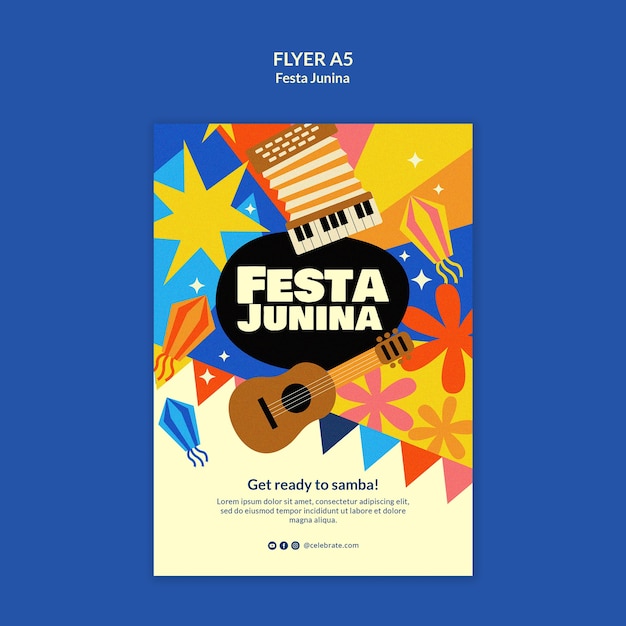 Festa junina sjabloonontwerp