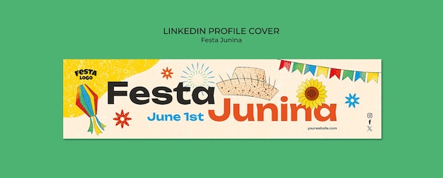 Gratis PSD festa junina sjabloonontwerp