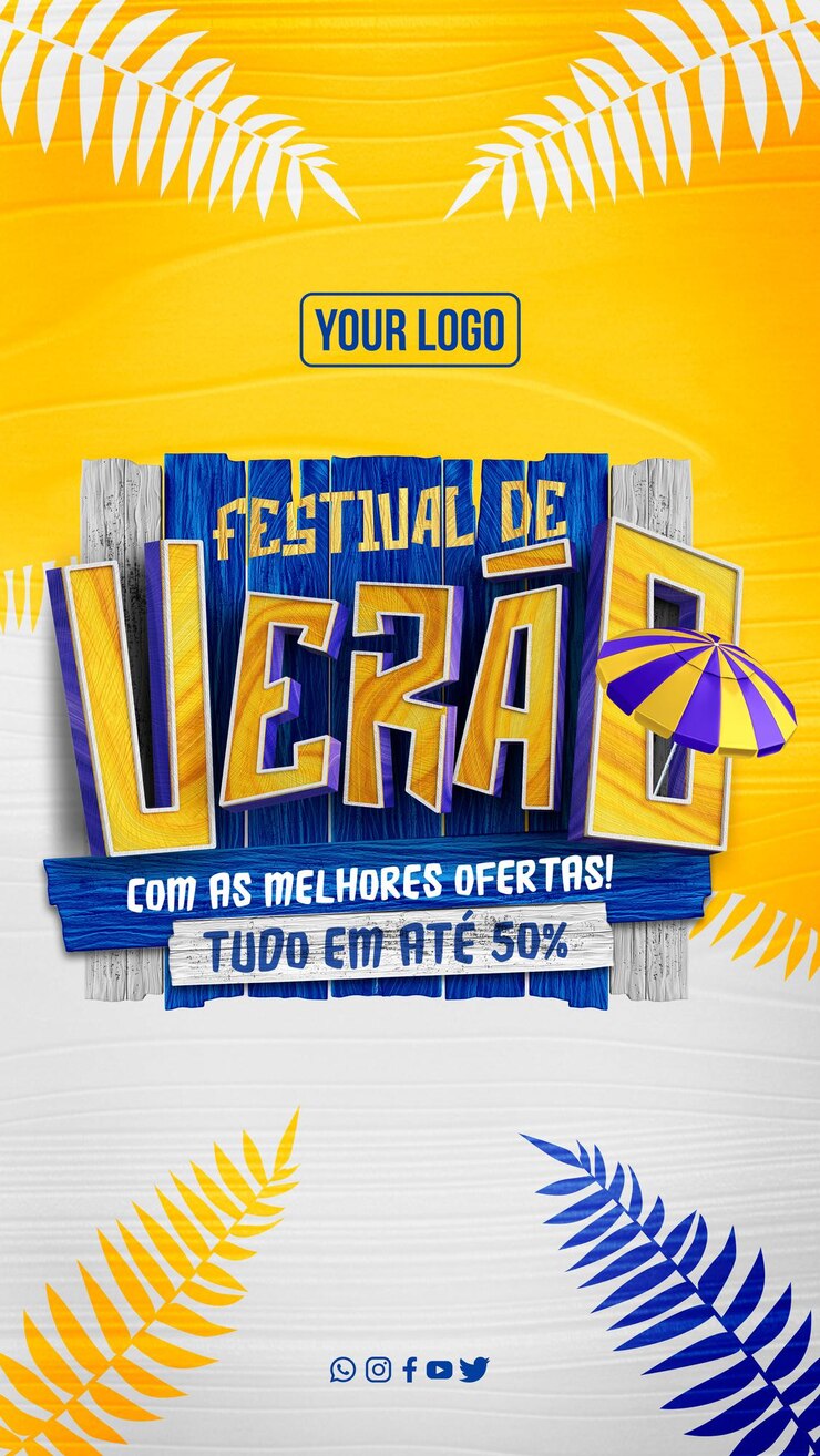 PSD gratuito festival estivo di storie sui social media con le migliori offerte