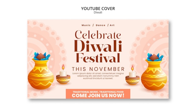 Gratis PSD festival of lights viering youtube-cover