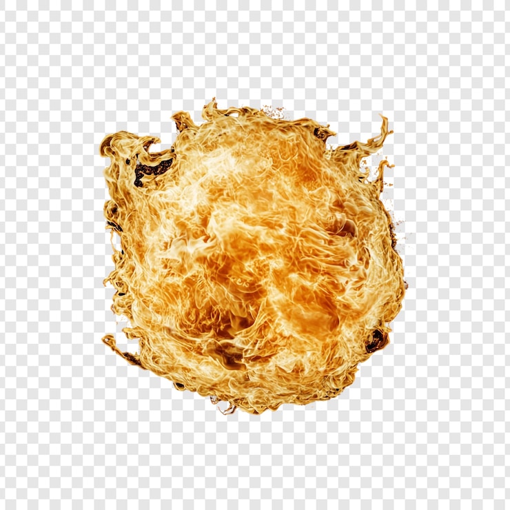 PSD gratuito fiery orb una ipnotizzante palla di fiamme intense che irradia calore ed energia un'opera d'arte digitale che mostra la bellezza e il potere del fuoco