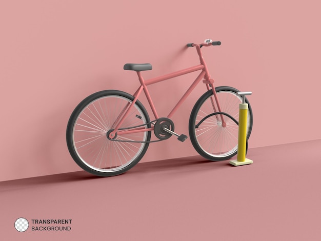 Gratis PSD fietspictogram geïsoleerde 3d render illustration