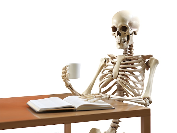 PSD gratuito figura del cranio isolata