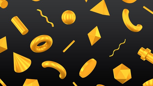 Figuras geométricas en renderizado 3d