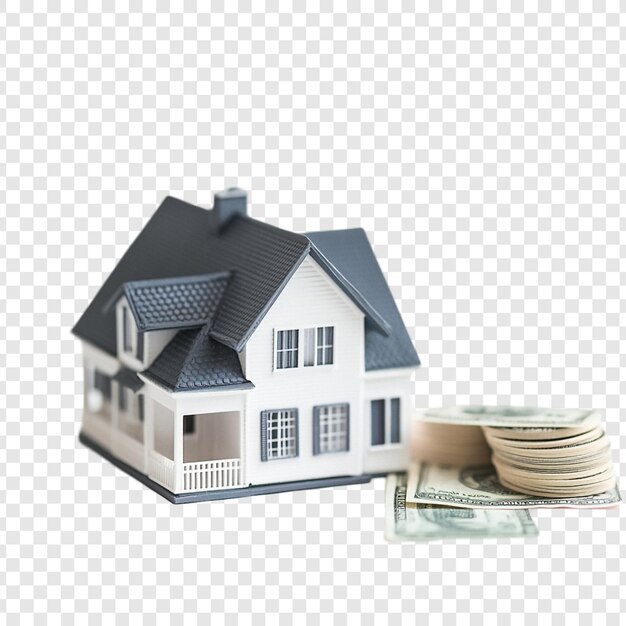 Financiamiento de modelos de viviendas y dinero en efectivo