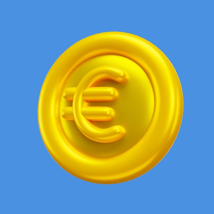 Gratis PSD financiën en munt 3d pictogram