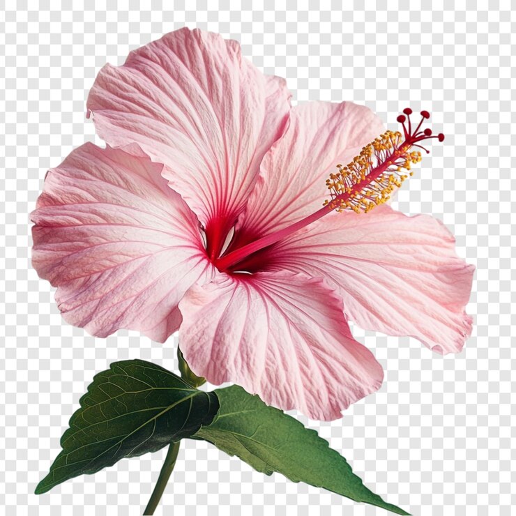 PSD gratuito fiore d'ibisco rosa un'immagine floreale delicata e vivace