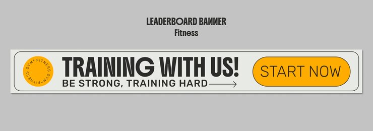 PSD gratuito fitness training banner template