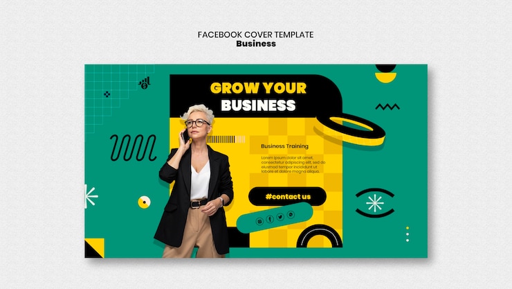 PSD Gratis flat design business  template