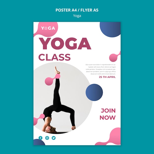 Flyer ontwerp yogales