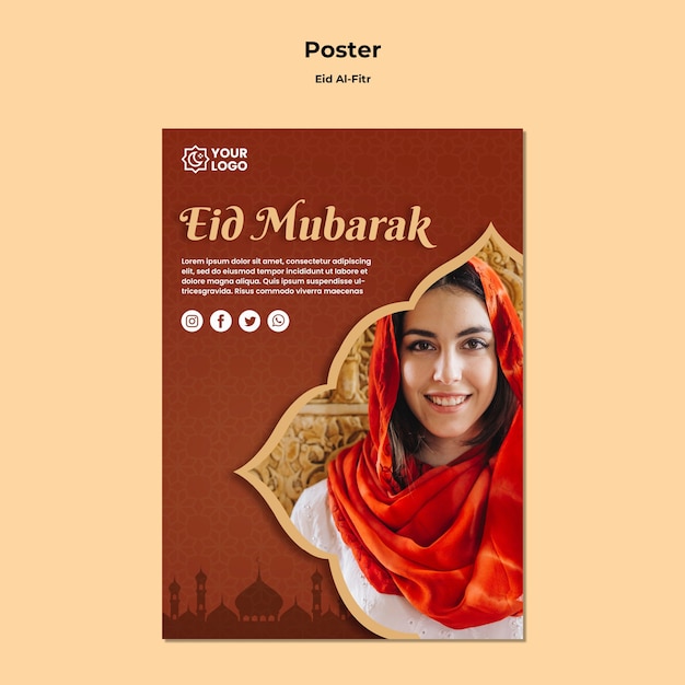 Gratis PSD flyer voor ramadhan kareem
