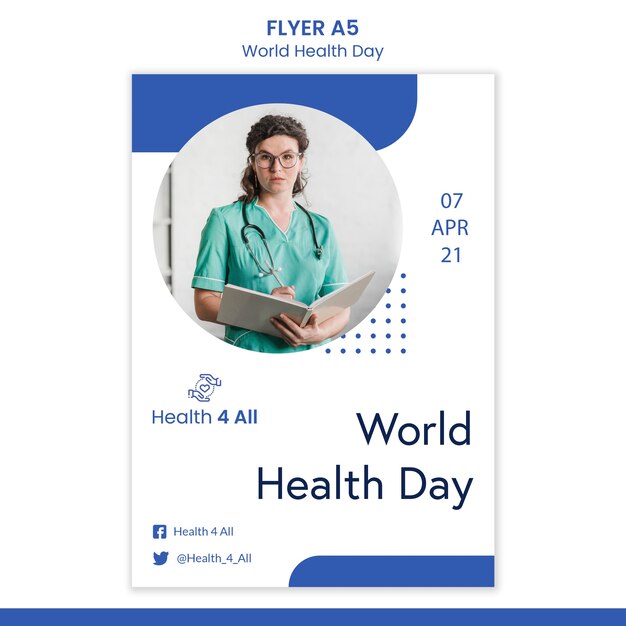 Folleto del día mundial de la salud