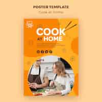 PSD gratuito folleto de plantilla de cocina en casa