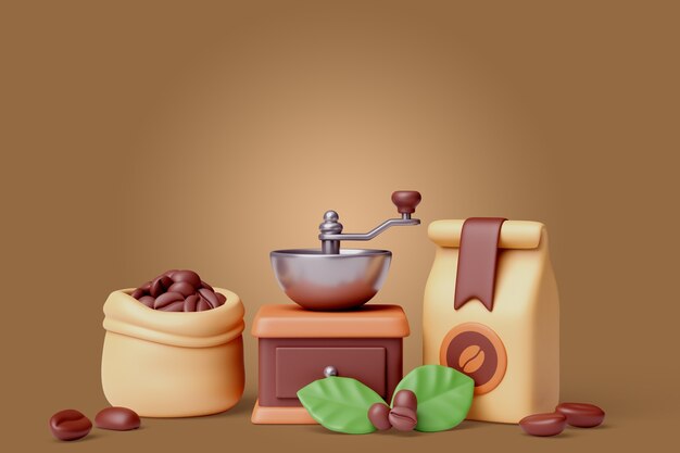 Fondo 3d para cafetería.
