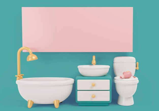 fondo 3d para venta de muebles