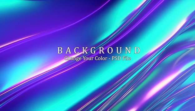 Fondo abstracto rayas metálicas lámina holográfica IA generativa