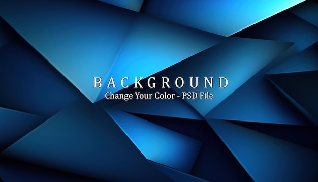 Fondo azul Geometría de fondo abstracto azul oscuro brillo IA generativa