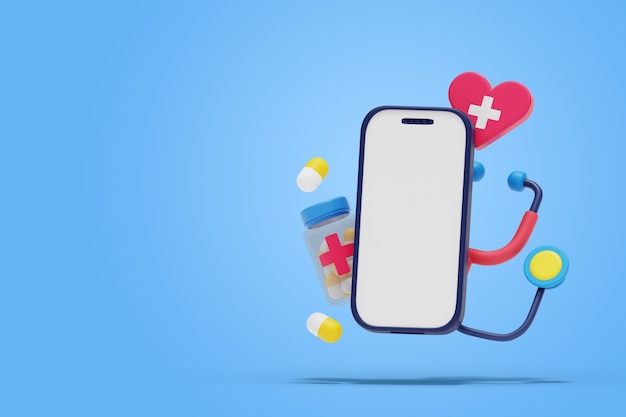 Fondo de banner en blanco médico