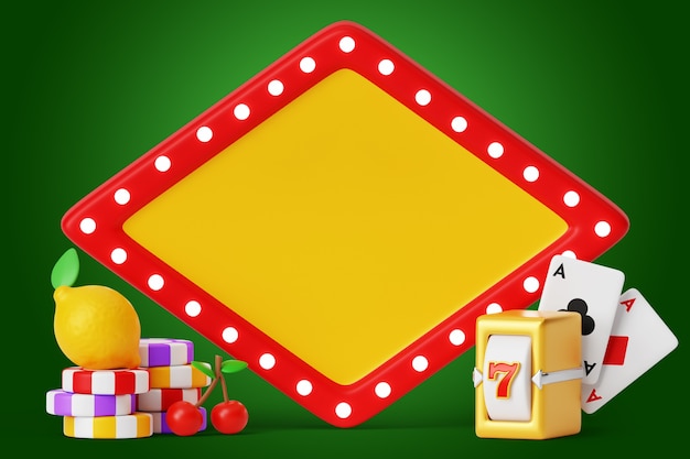 Fondo de banner en blanco de ventas de casinos