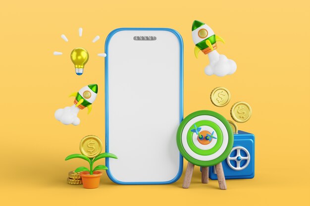 Fondo de banner en blanco de ventas de negocios