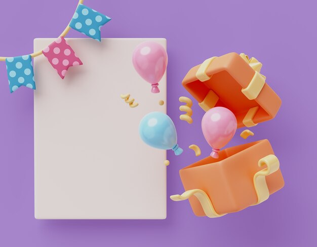Fondo de banner en blanco de ventas de revelación de género