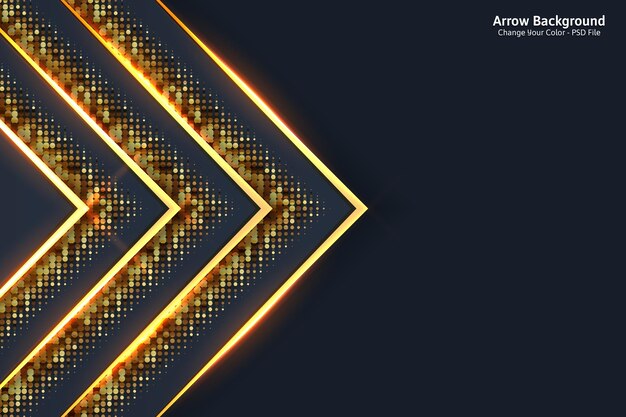 Fondo en capas negro abstracto con efecto de semitono dorado Brillo punteado destellos brillo textura