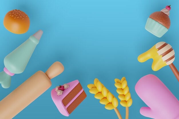 Fondo de la cocina y la comida