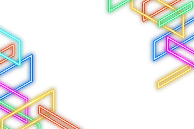 PSD gratuito fondo dell'insegna al neon isolato