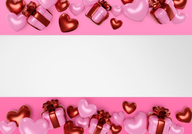 Fondo di vendita di san valentino