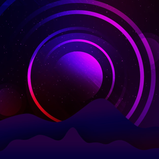 Fondo con diseño de círculo morado
