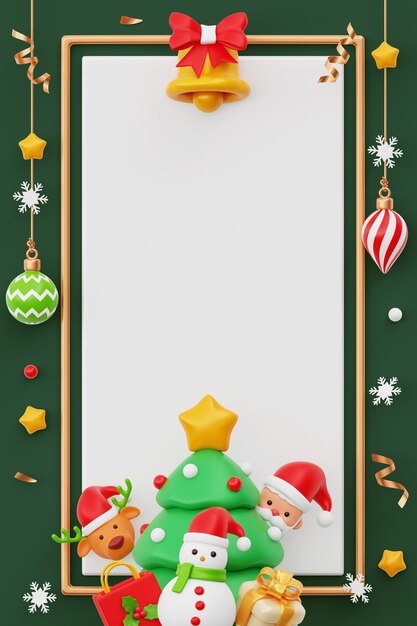 Fondo de estandarte en blanco de ventas verticales de Navidad