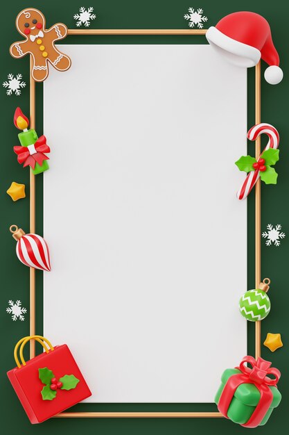 Fondo de estandarte en blanco de ventas verticales de Navidad