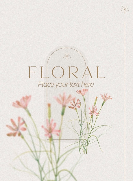 Fondo floral con hermosas flores y hojas aisladas