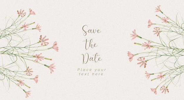 Fondo floral con hermosas flores y hojas aisladas