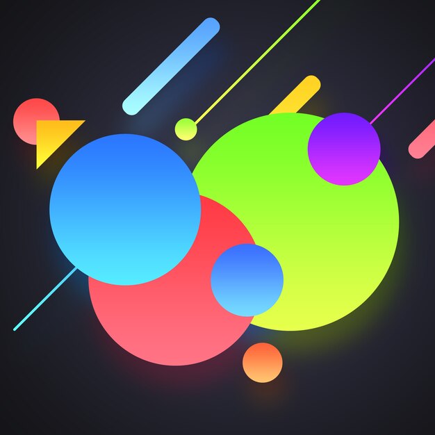 Fondo de formas multicolores